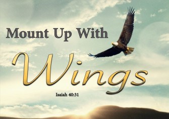 Isaiah 40-31 Those Who Trust In The Lord Will Soar On Eagles Wings aqua